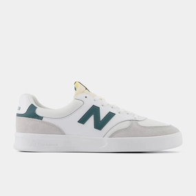 zipper shoes padded tongue running shoes 300 Court - White with Brighton Grey