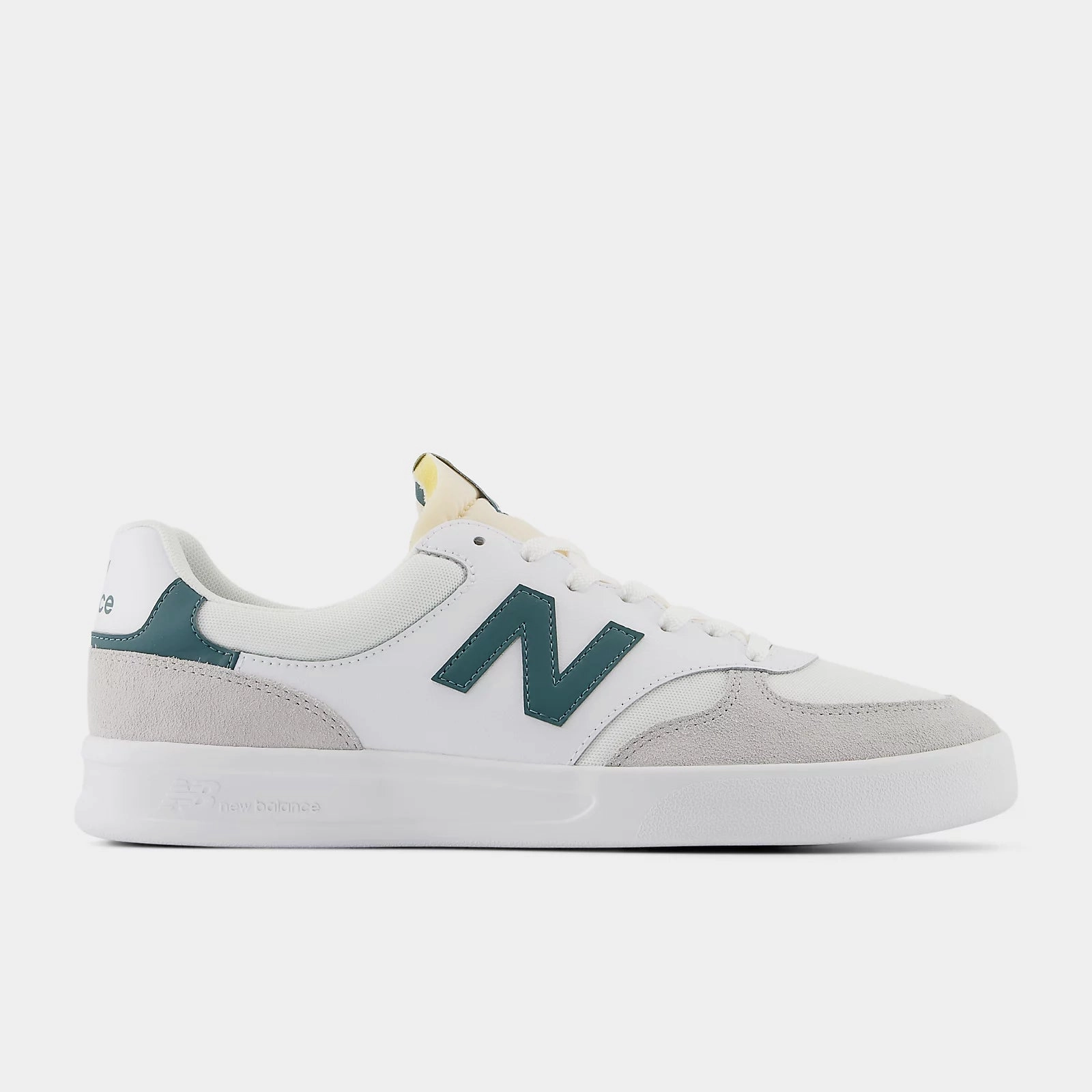 zipper shoes padded tongue running shoes 300 Court - White with Brighton Grey