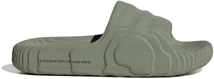 Road grip adidas Adilette 22 Slides Silver Green (Women's)