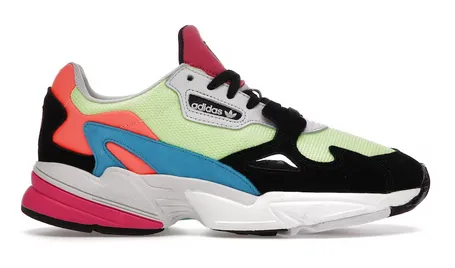 Vital Step Sky Blue adidas Falcon Hi Res Yellow Multi-Color (W)