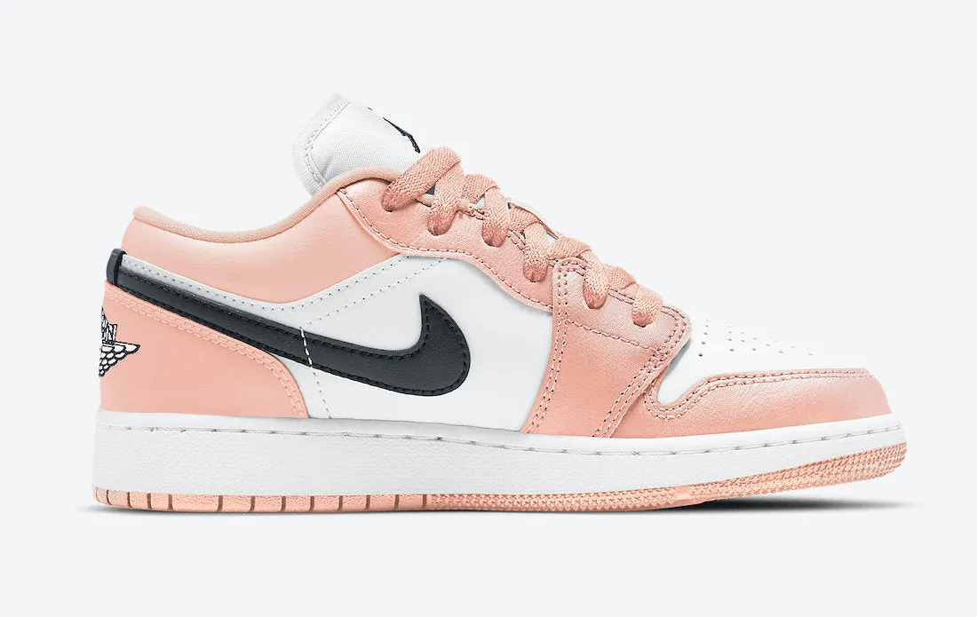 Air Jordan 1 Low  ??Light Arctic Pink?? GS Slip Resistant All Weather Move Bold