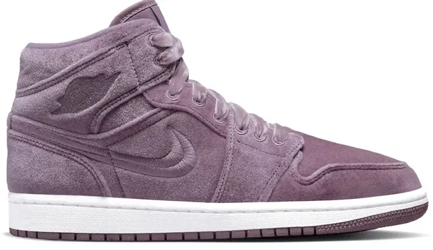 Air Jordan 1 Mid SE Purple Velvet (W) Supportive Core All Ages Retro Mood