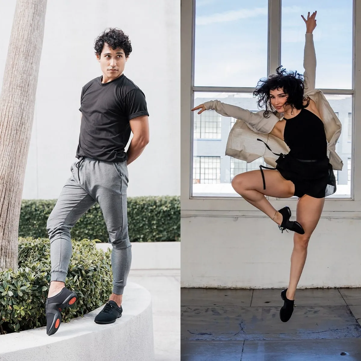 Support Zone Footframe stability helps align joint movement All-black | Split-sole (Collective)