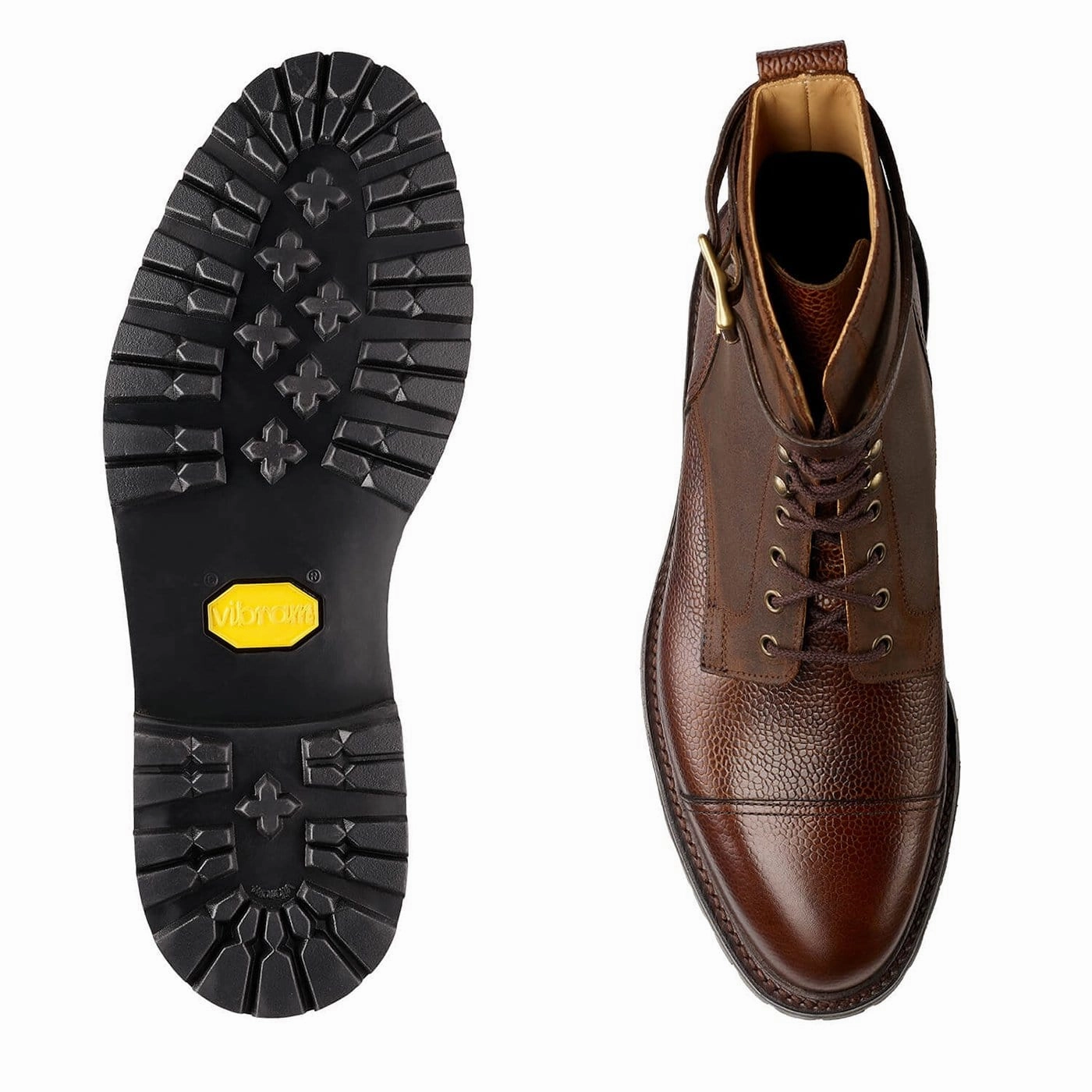 Aldershot Dark Brown Scotch Grain & Dark Brown Rough-Out Suede Adventure Ready Zip Up