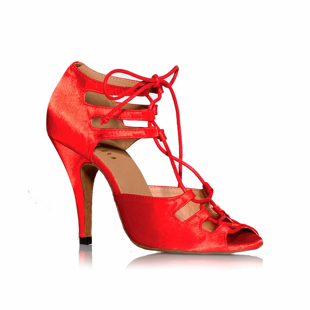 Happy Mood Fashion Statement Alemana - Adjustable Width Lace Up Latin Dance Shoes (Suede Sole)