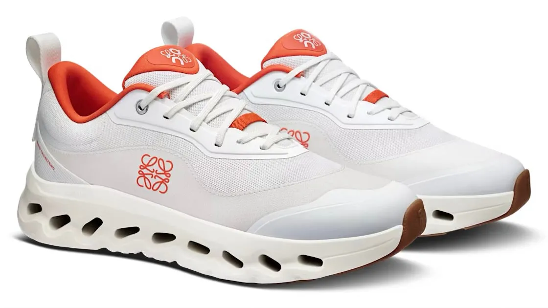 Field Fast Anti Odor Urban Stroll On Running Cloudtilt 2 LOEWE White Orange (Women's)