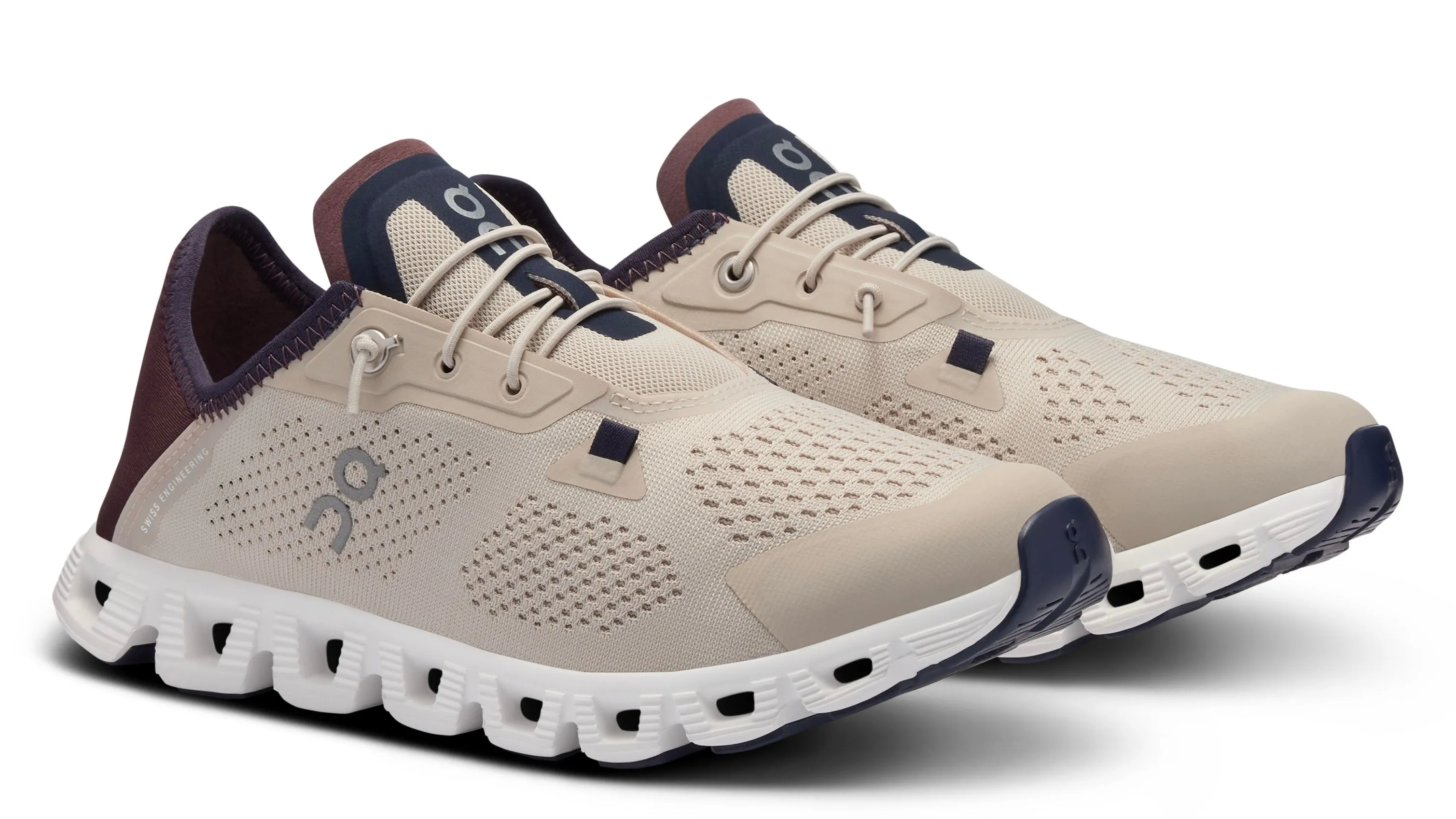 Memory Foam Wellness Seekers Ventilation holes On Running Cloud 5 Coast Sand Mulberry (w)