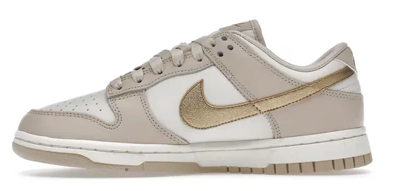 Foot Glow Nike Dunk Low Phantom Metallic Gold (W)