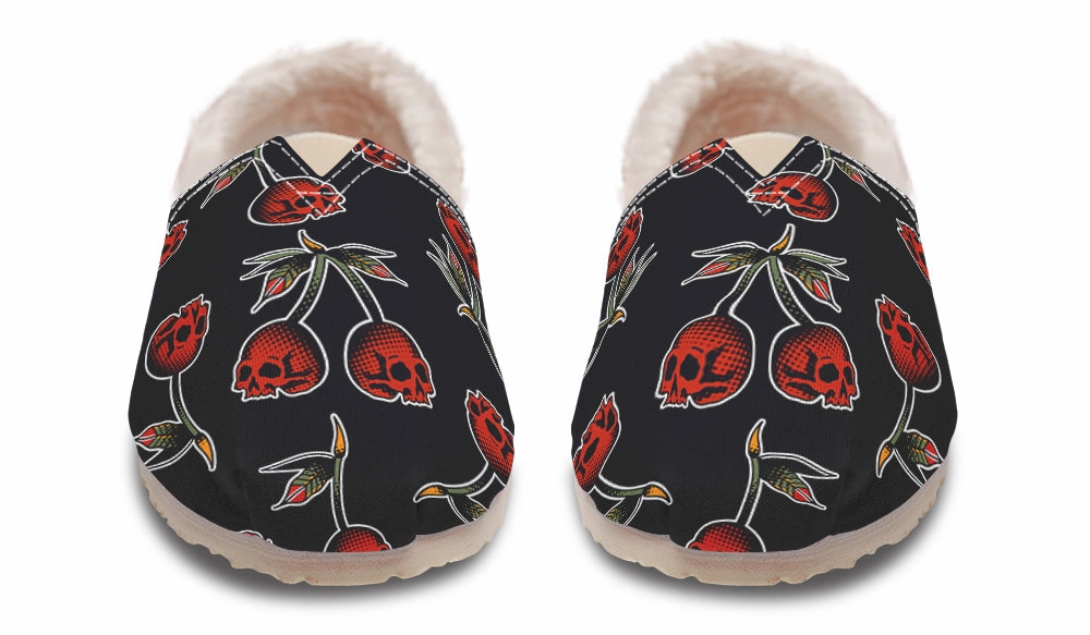 Teen Fun Walking Skull Cherry Winter Casual Shoes