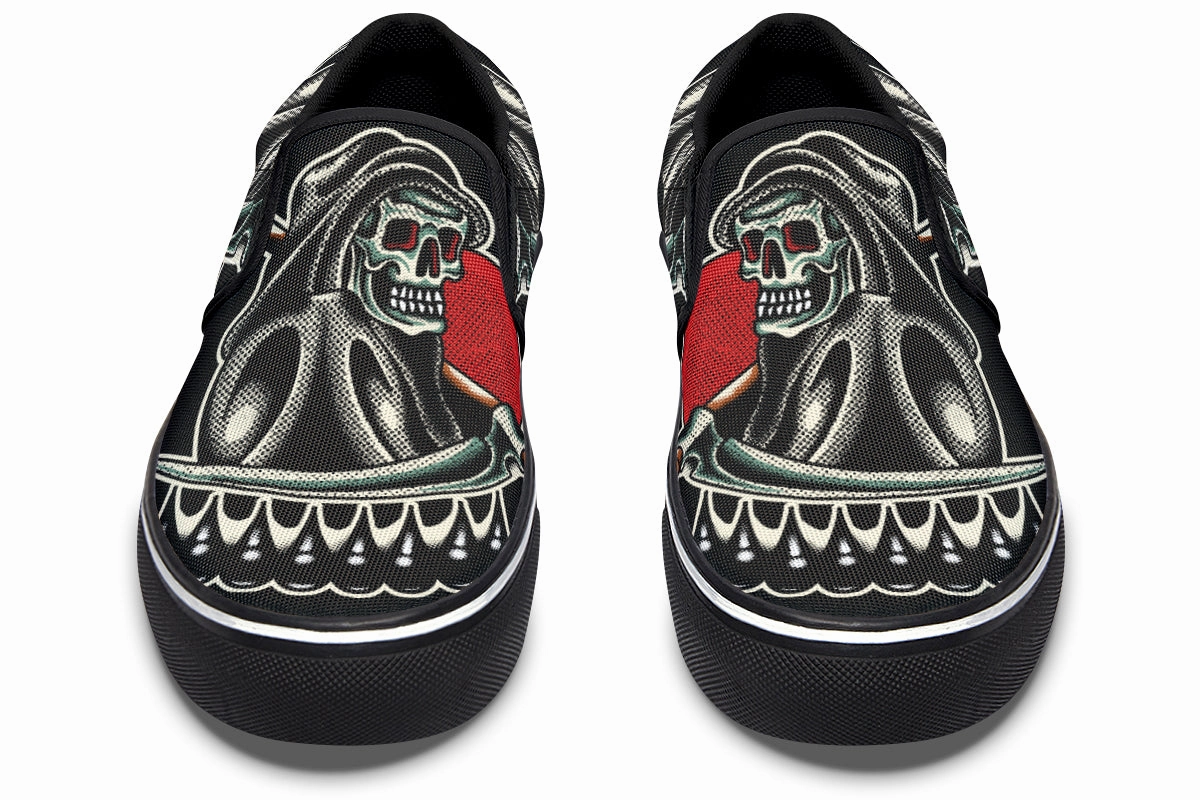 Furio Reaper Slip On Shoes Black Edge