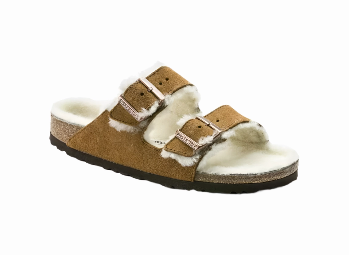 Shock Resistance Backless Design ARIZONA SHEARLING MINK SUEDE