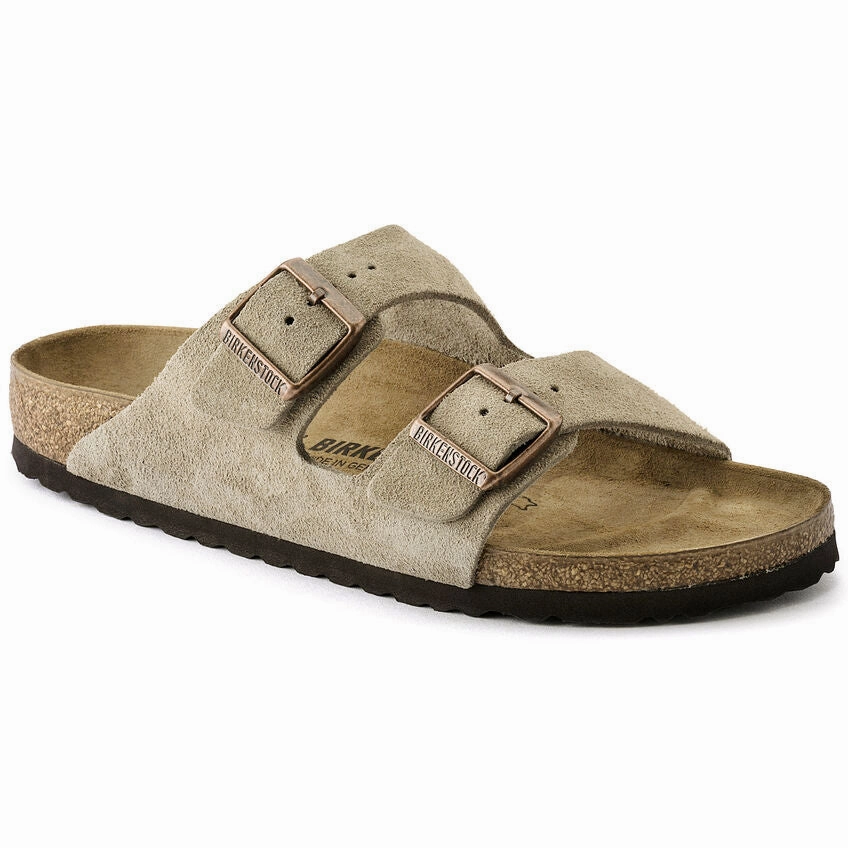 ARIZONA SUEDED LEATHER TAUPE Flexible Sandals Functional Footwear