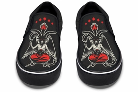 Baphomet Slip On Shoes Lift Up Desert Path