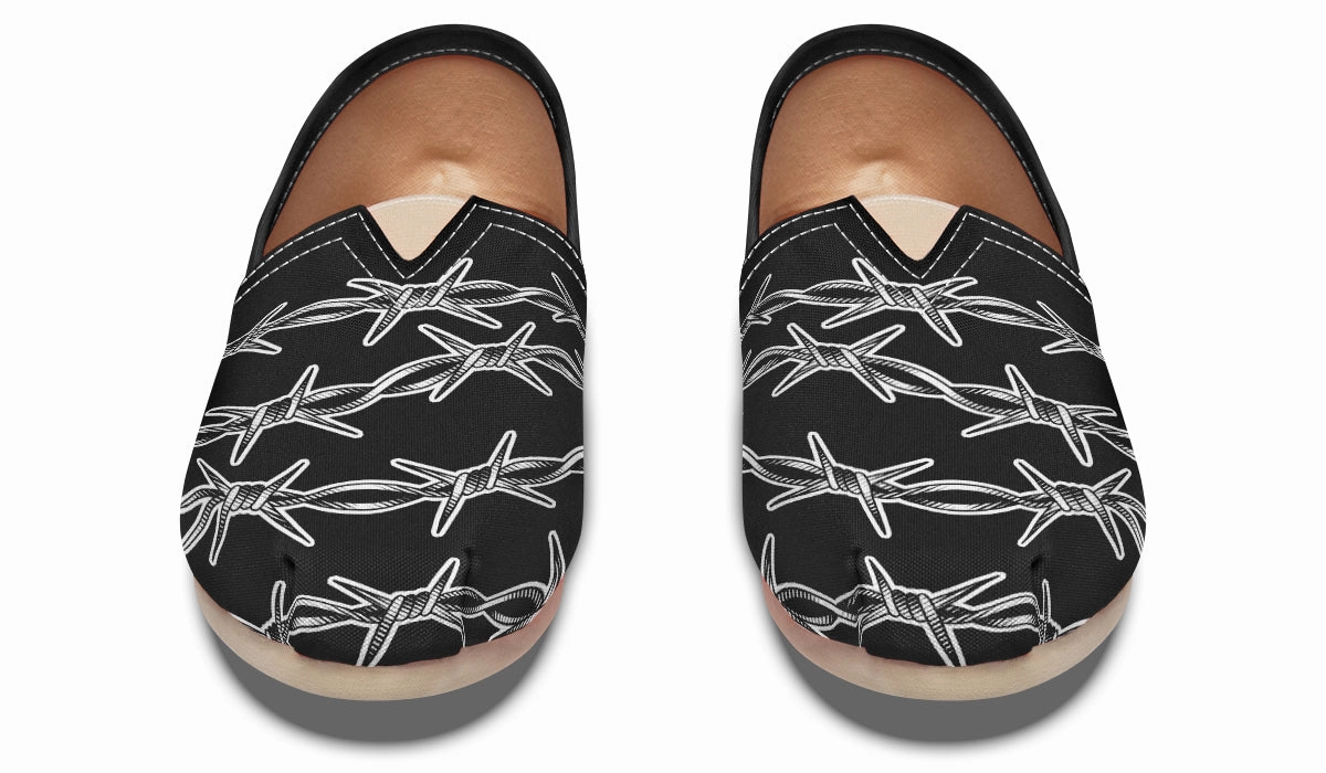Barbed Wire Casual Shoes Adjustable Straps