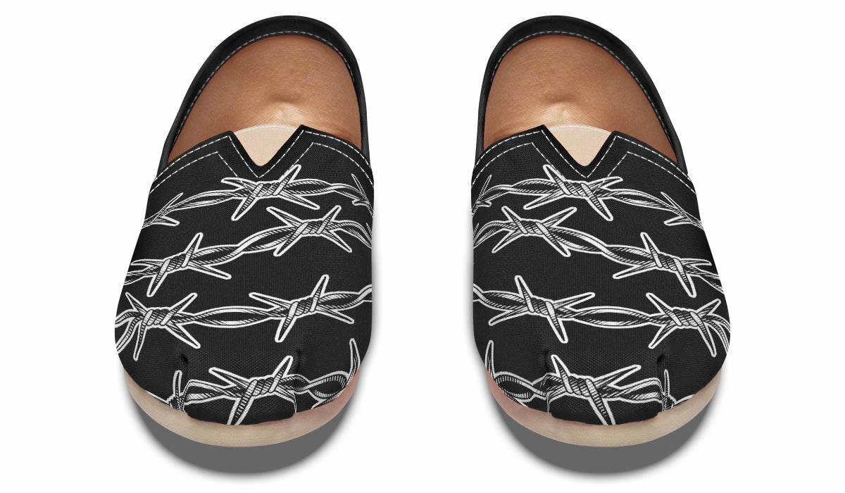 Barbed Wire Casual Shoes Adjustable Straps