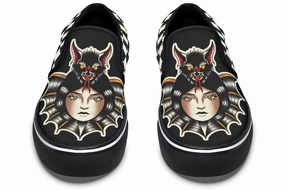 Fresh Drop Safe Land Bat Lady Slip On Shoes