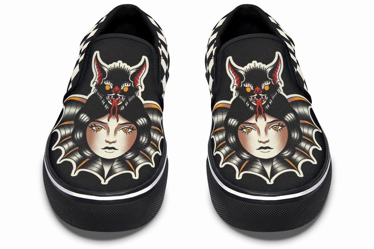 Fresh Drop Safe Land Bat Lady Slip On Shoes