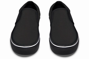 Black Slip On Shoes Dance Mode