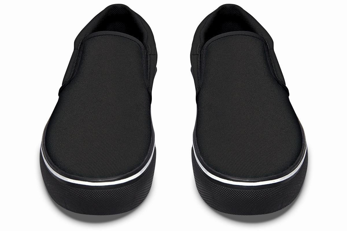 Agile Fit Black Slip On Shoes