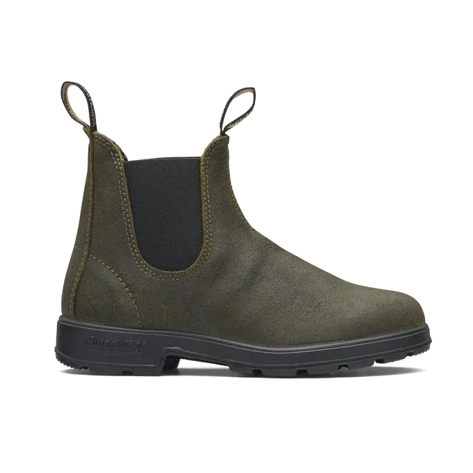 Blundstone 1615 - Original Dark Olive Waxy Suede Outdoor Explorer Soft outsole