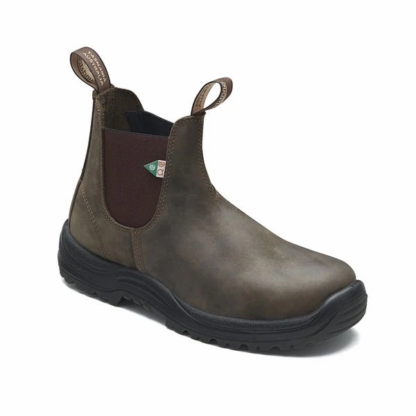 BLUNDSTONE 180 - Work & Safety Boot Waxy Rustic Brown Training Steel Guard
