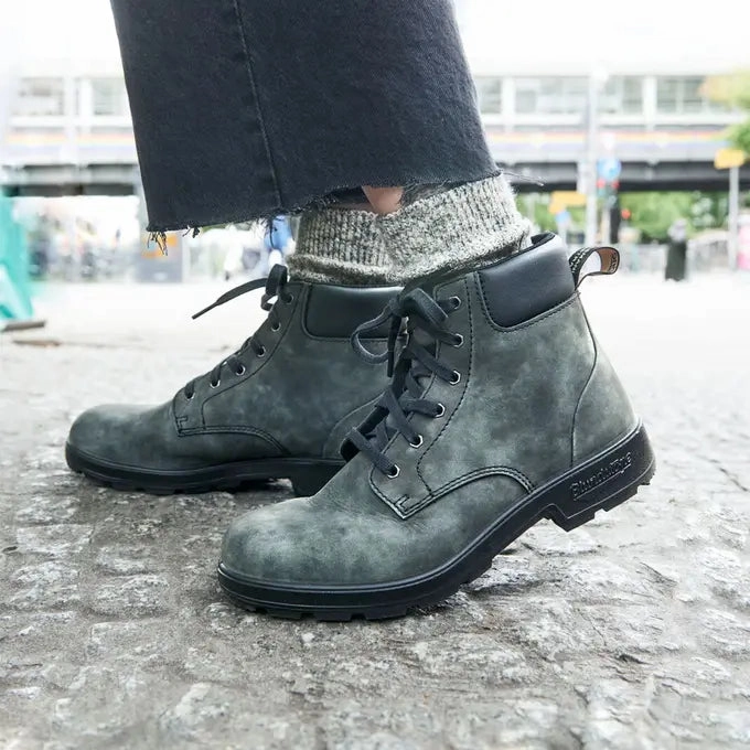 Blundstone 2427 - Original Lace Up Rustic Black Anti Friction