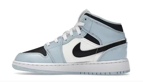 Jordan 1 Mid Ice Blue (GS) High Quality Virtual Step
