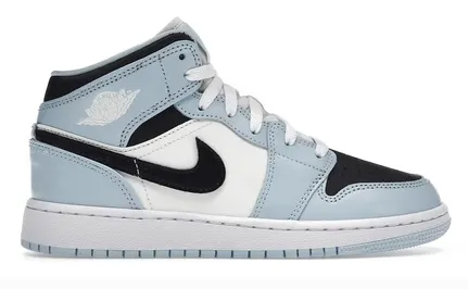 Strong Grip Fast Run Jordan 1 Mid Ice Blue (GS)