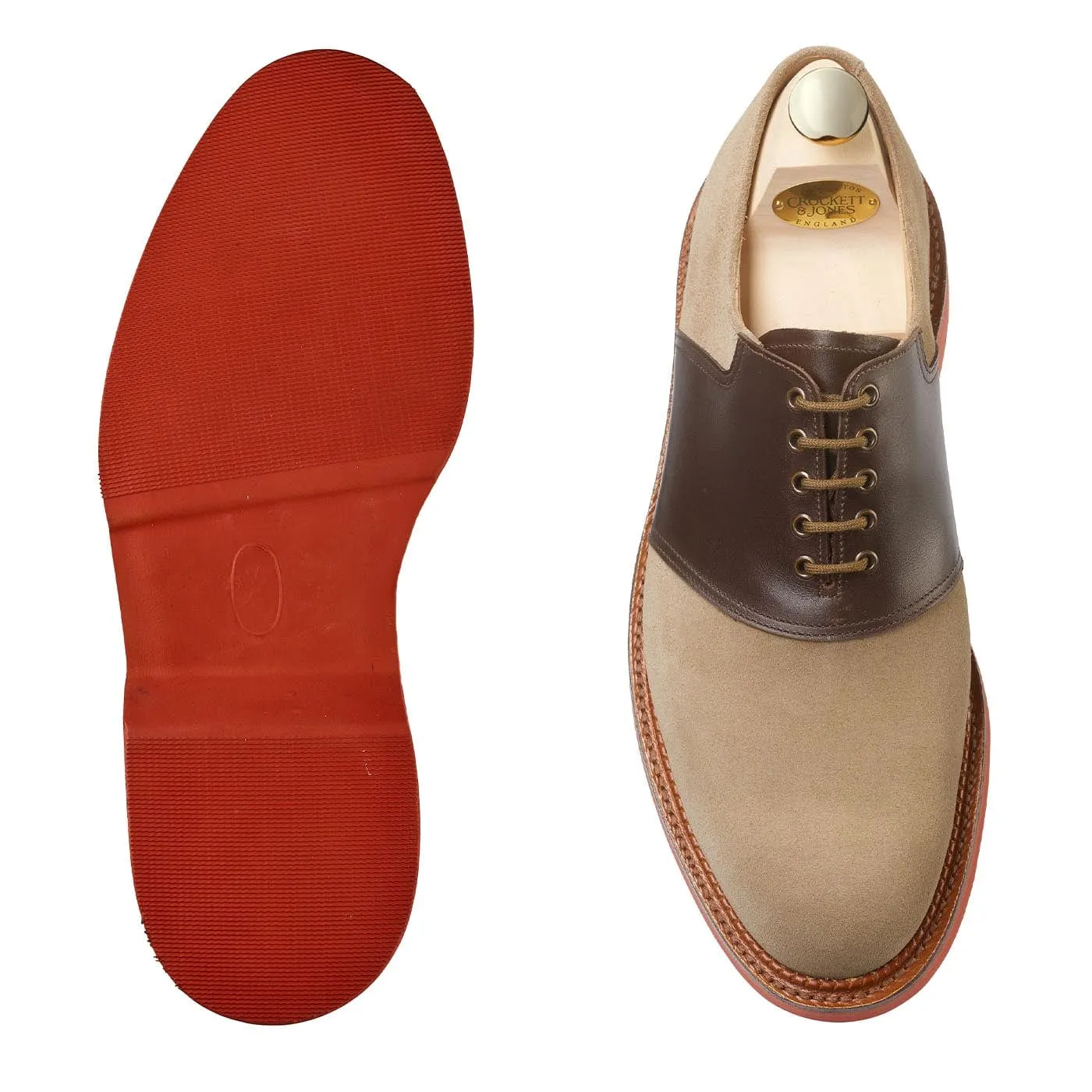 Penn Khaki Suede & Dark Brown Wax Calf Edge Pace
