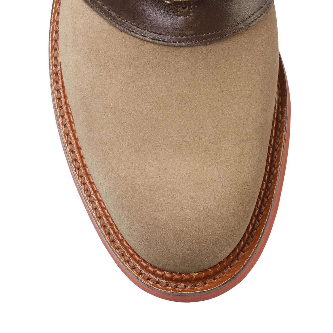 Anti Bacterial Sturdy Made Penn Khaki Suede & Dark Brown Wax Calf