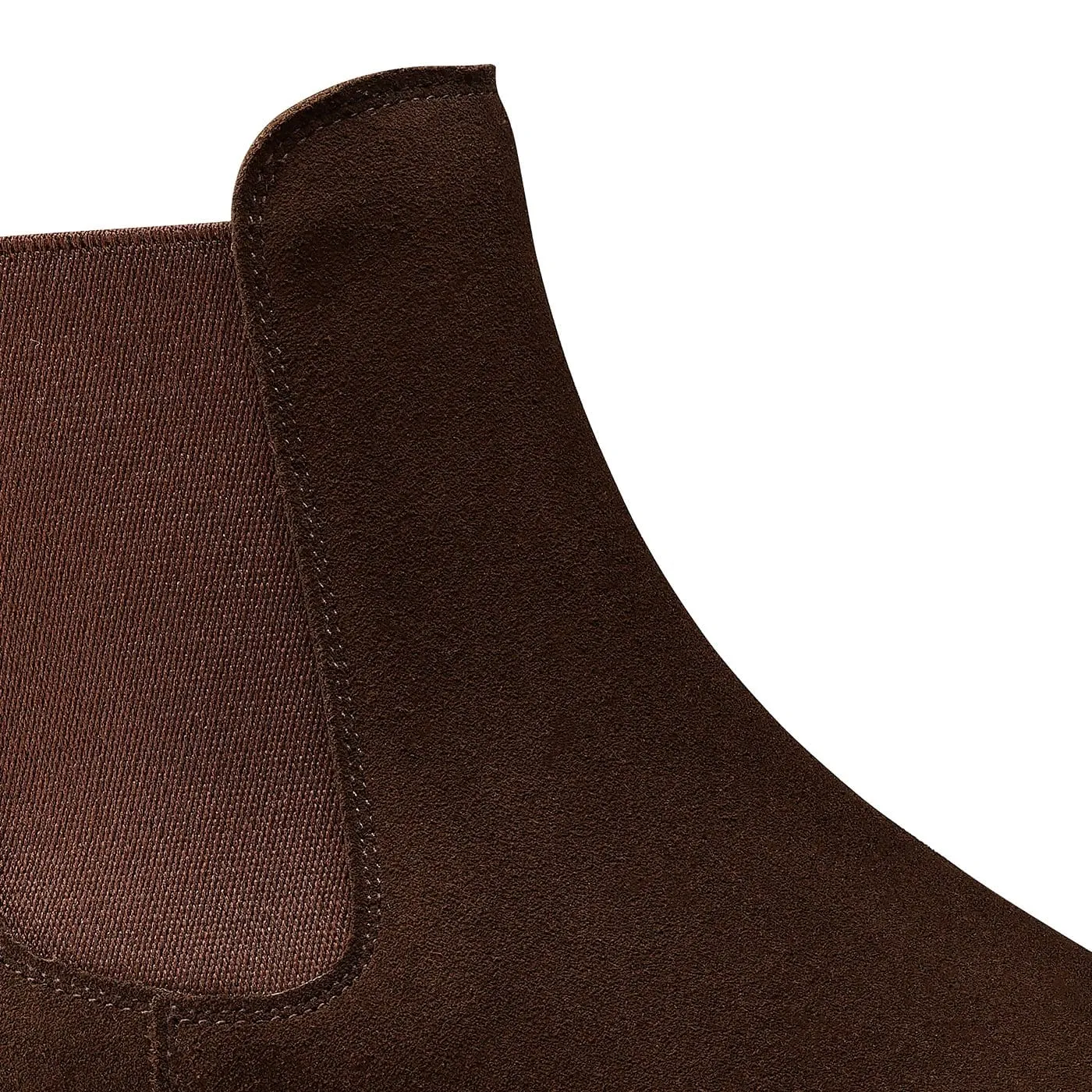Wide Cut Bonnie Dark Brown Calf Suede