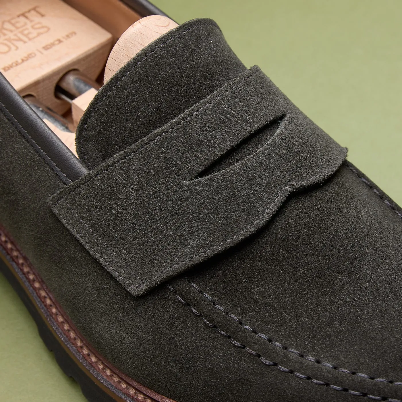 Bespoke Fit Walk Proud Boston 2 Earth Green Suede