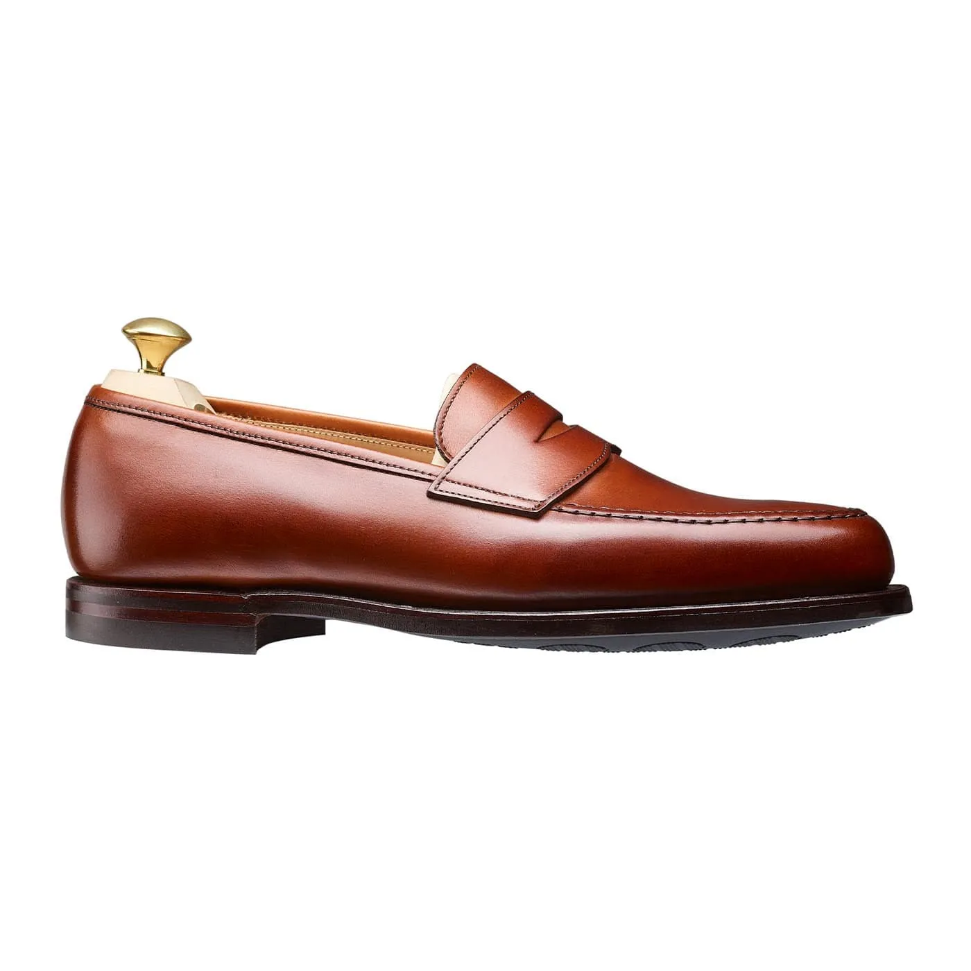Korean Fit Boston Chestnut Burnished Calf
