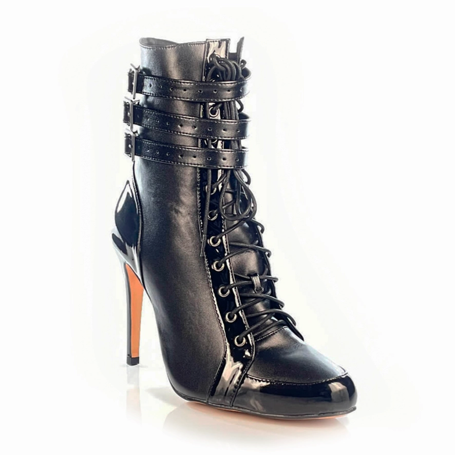 Boyz Boot - By Nicole Kirkland - Closed Toe Lace Up Latin Dance Boots (Street Sole) Luxury Fit Comfortable Fashion