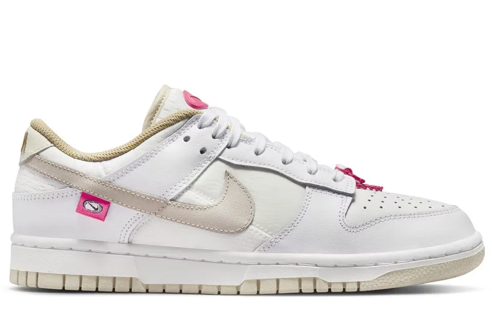 Nike Dunk Low Pink Bling (W) Elastic laces