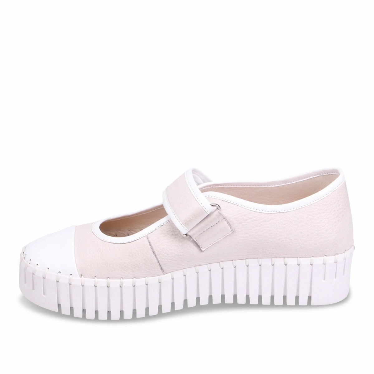 Stability Pad corporate - run running shoes Berit - White/Nougat Tumble