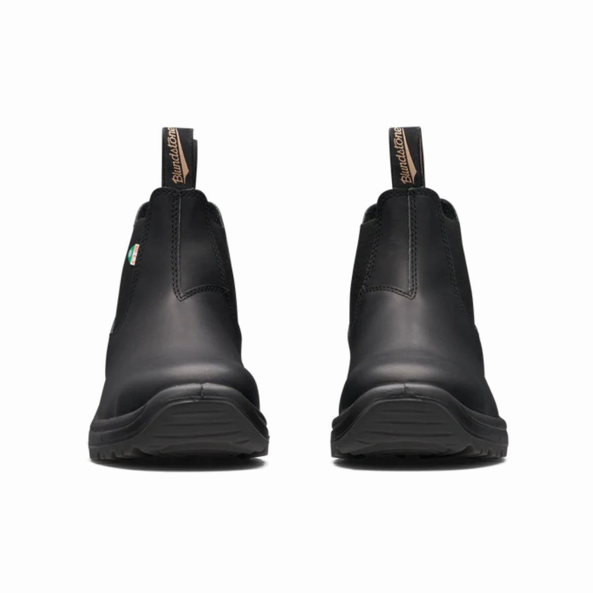 Blundstone 163 - Work & Safety Boot Black Padded Footbed Zip Edge