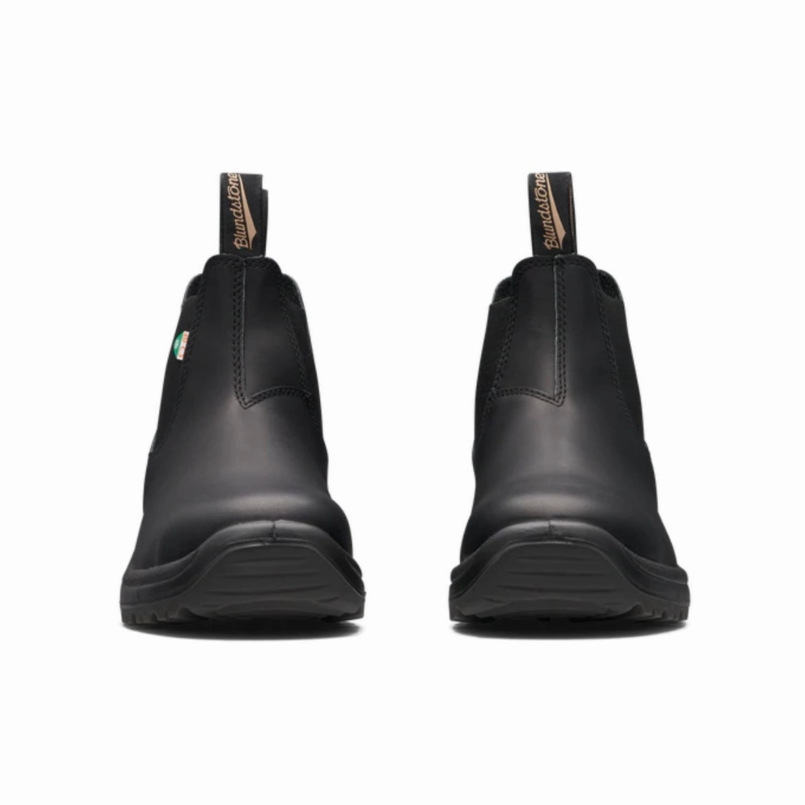 Blundstone 163 - Work & Safety Boot Black Padded Footbed Zip Edge