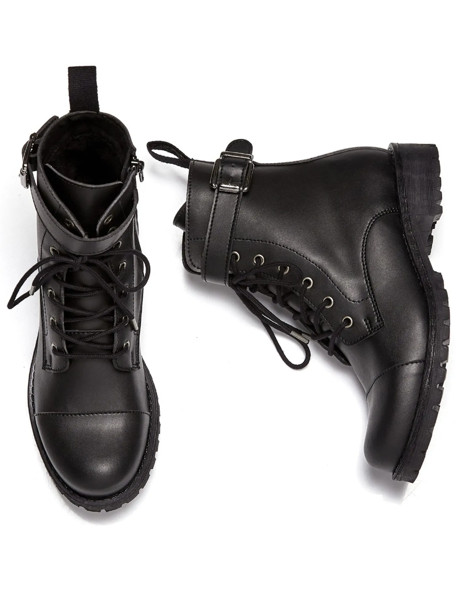 Smart Design All-Season Protection Buckled Work Boots