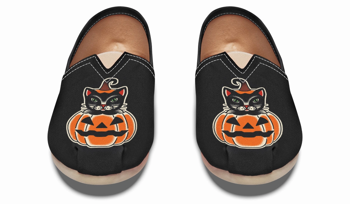 Pumpkin Cat Casual Shoes Firm Ground