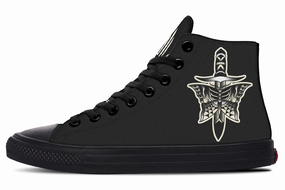 Star Shine Butterfly Knife High Tops