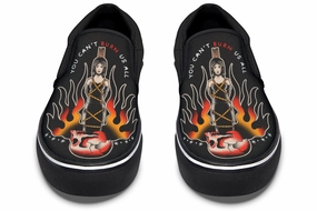 Modern Edge Can't Burn Us All Slip On Shoes