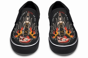 Modern Edge Can't Burn Us All Slip On Shoes