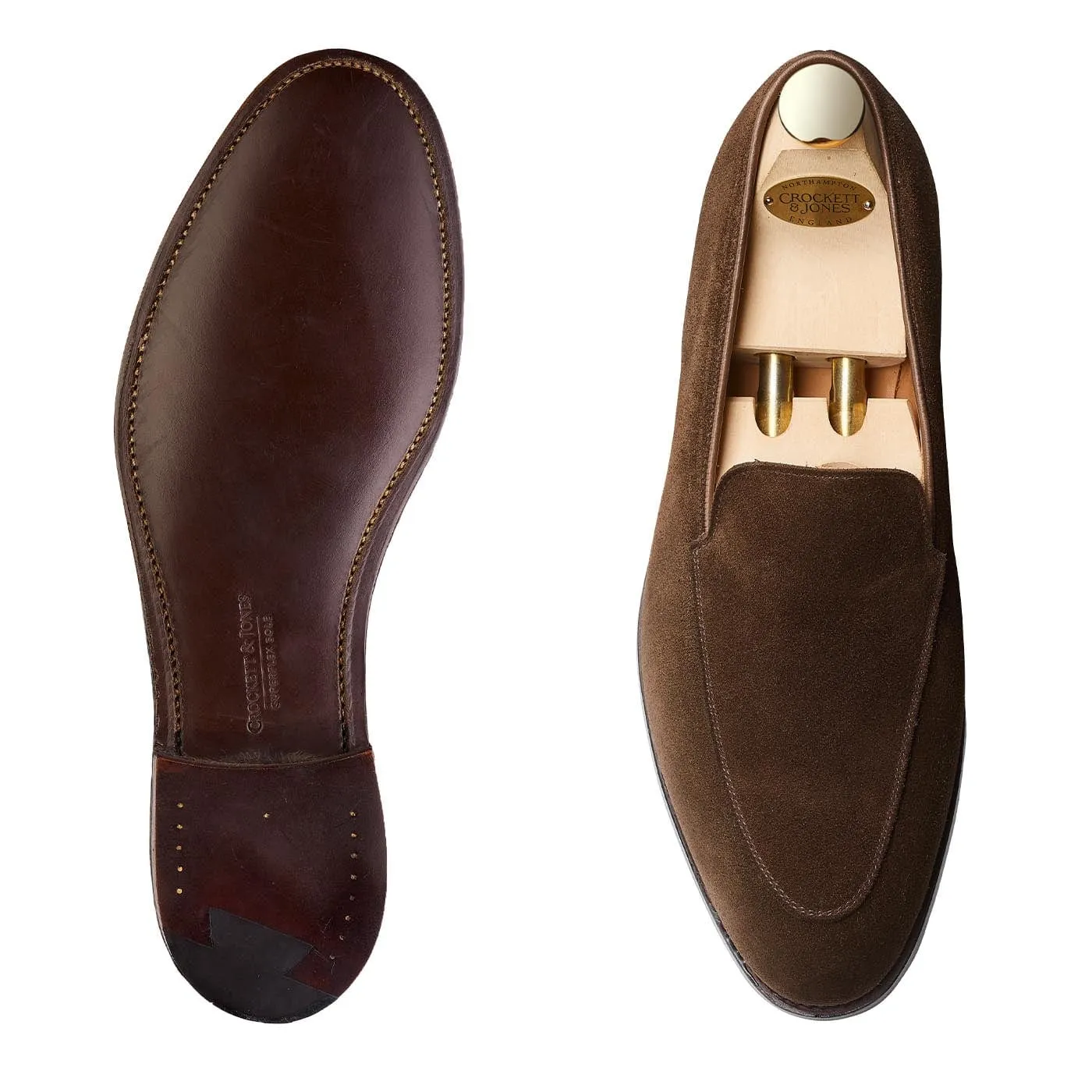 Clean Line Cannes Dark Brown Calf Suede