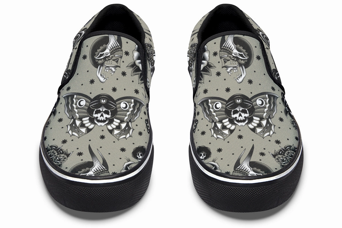 Daily Essential Classic Dead Girls Slip On Shoes