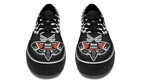 Court Grip River Cross Checkered Death Moth Classic Shoes