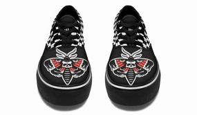 Court Grip River Cross Checkered Death Moth Classic Shoes