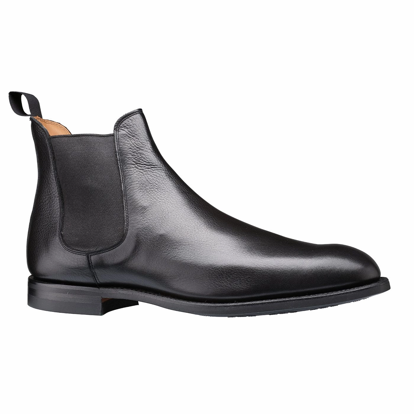 Smooth Finish Wild Edge Chelsea 5 Black Milled Calf