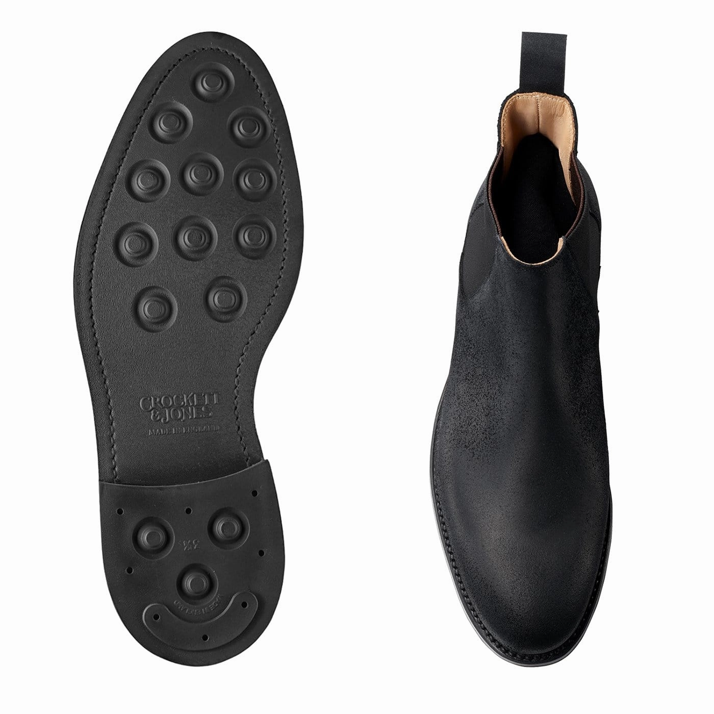 Chelsea 5 Black Rough-Out Suede dry surface Practical Style