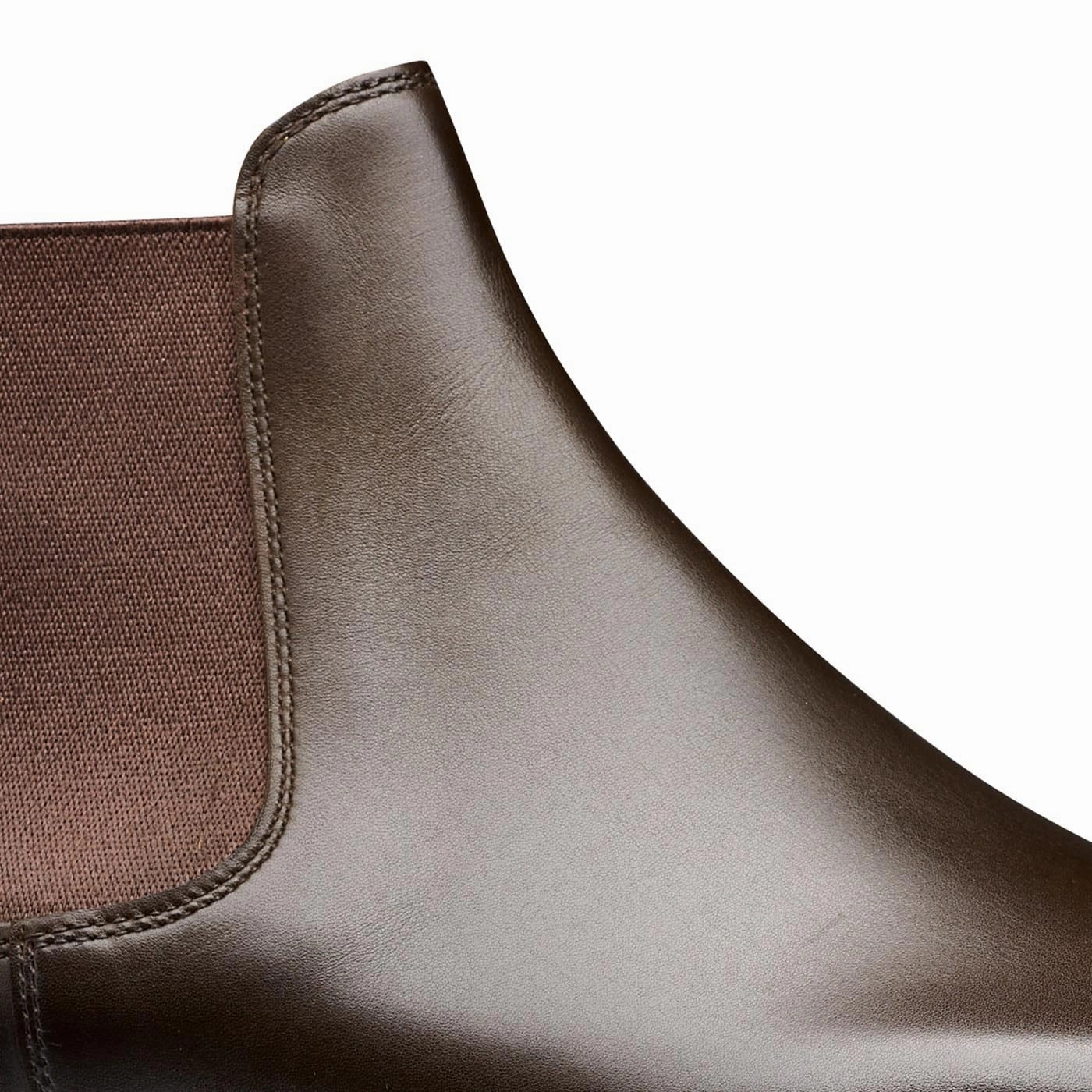 Chelsea 5 Dark Brown Wax Calf Comfortable Heel Counter